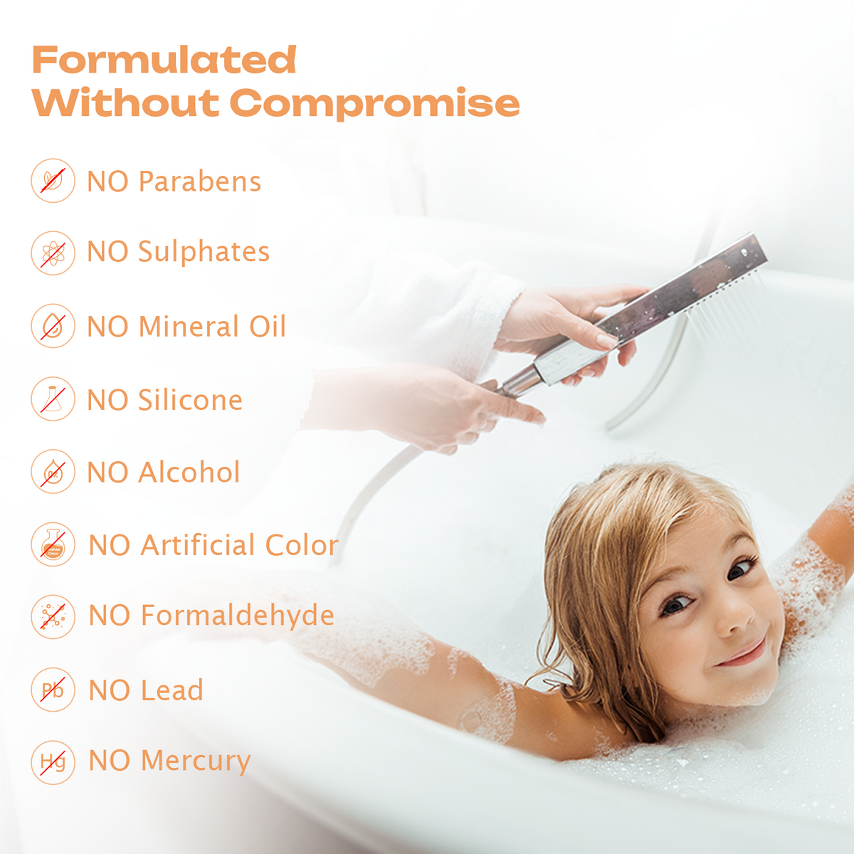 BioMimic Head to Toe Wash 400ml- Gentle Baby Body Wash for Hair and Skin