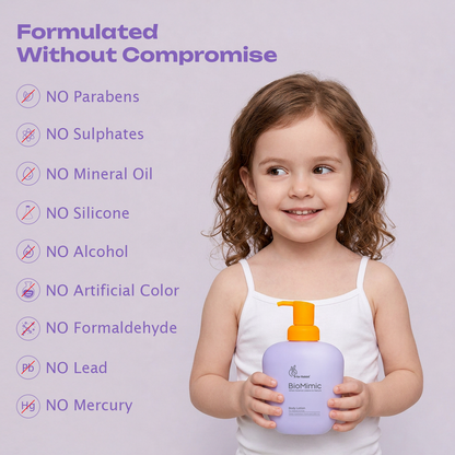 BioMimic Body Lotion for Babies - Daily Moisturising, Non-Greasy 200 ml