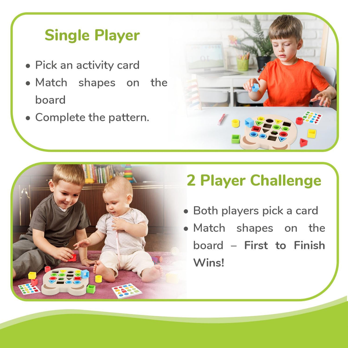 Orapple Match N Learn Baby Educational Toy with BIS Certified Shape Sorter for Baby Fine Motor Skills & Brain Development - Beige Multi