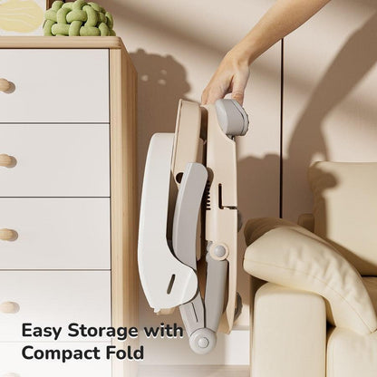 Candy Pop Booster Chair - 4 Level Height Adjustment, Light Weight, Travel Friendly - Beige