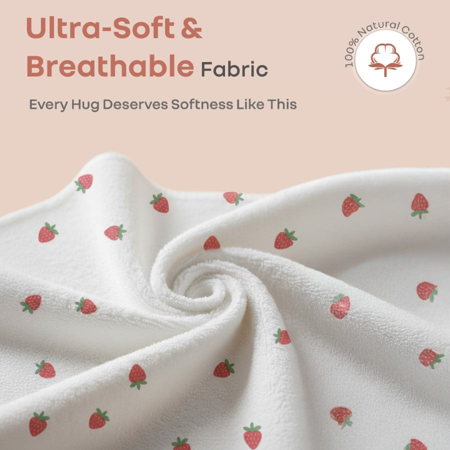 Softkins Washcloth - Ultra-Soft Cotton Baby Washcloth (Pack of 6) - Berry Pink