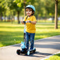 Road Runner Bunny Scooter For Kids With PU LED Wheels - Black Blue
