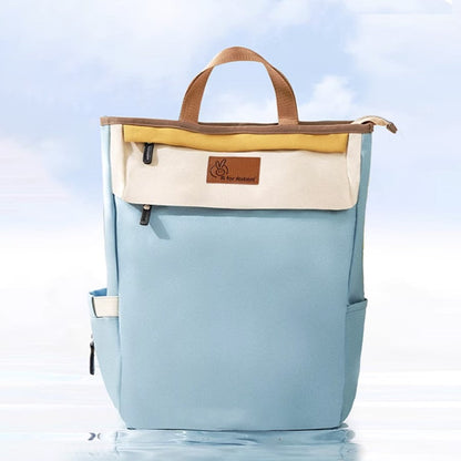 Caramello Daisy 2-in-1 Multipurpose Diaper Bag for Parents - Blue Cream