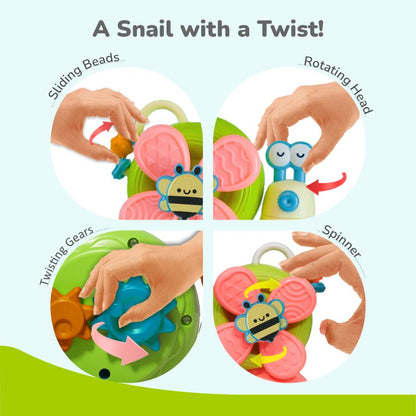 Orapple Spinster – 5-in-1 Multi-Activity Toy for Kids Rattle Toy for Babies - Blue Cream