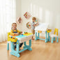 Little Genius Learner Study Table Set for Kids 4-in-1 Multifunctional Study Table With Portable, Safe & Smart Design - Blue Multi