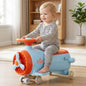 Iya Iya Aero Swing Car for kids 2 in 1 Ride On With ABEC 7 Bearing - Blue Orange