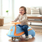 Iya Iya Sportz Ace Swing Car for Kids with BIS Certified Safety, ABEC 7 Bearings, Stable Triangular Structure & Ergonomic Steering (3+ Years) - Blue Orange