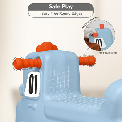 Rock N Ride 3-in-1 Balance Board, Ride On & Rocker for Kids (1-4 Years) - Blue Orange