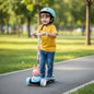 Road Runner Bunny Scooter For Kids With PU LED Wheels - Blue Peach