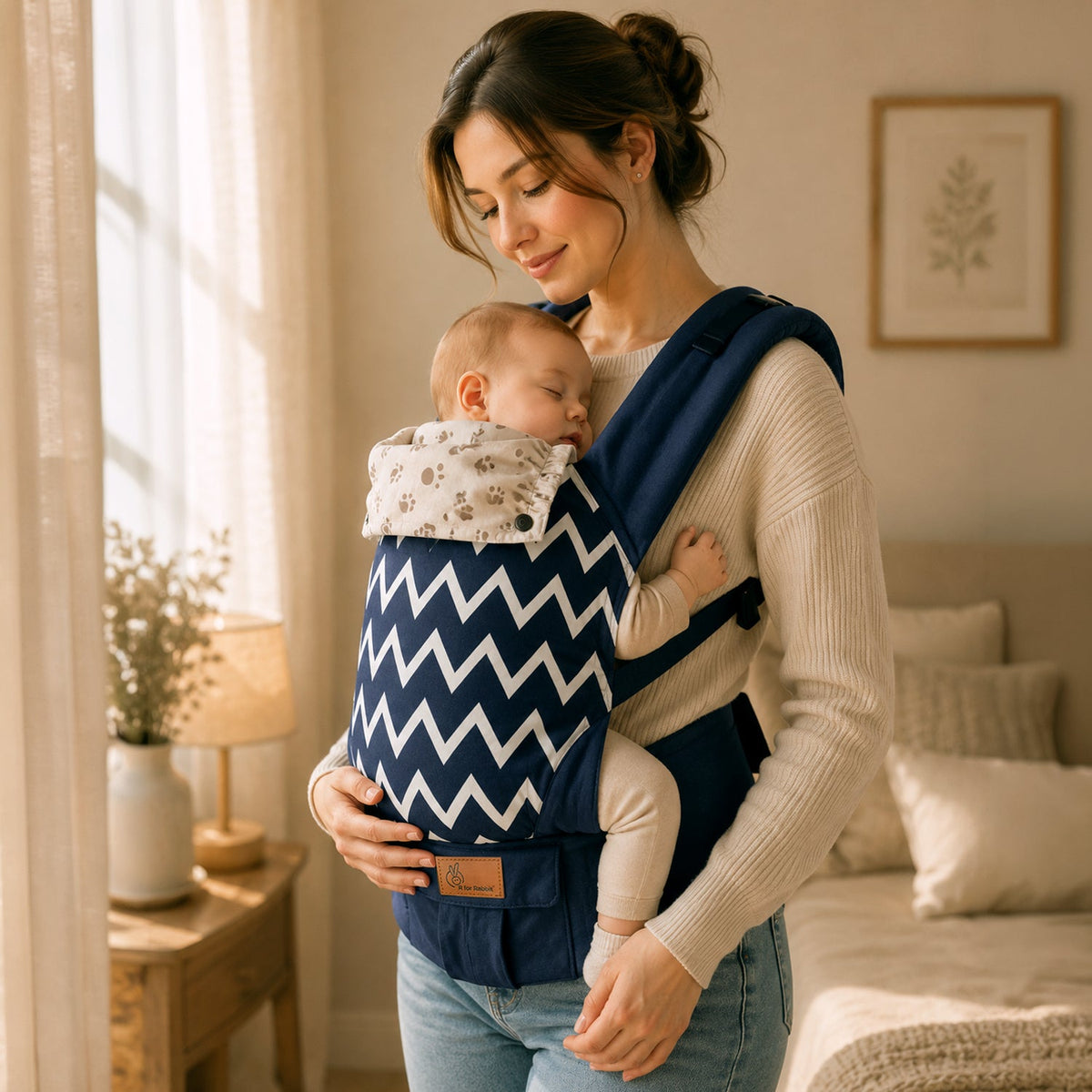 Hug Me Ergo 2-in-1 Baby Carrier with Ergonomic Support - Blue