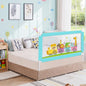 Safari Bed Rail for Baby With Adjustable Height, Mesh & Storage Pocket - Blue