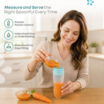 Silicone Feeding Bottle Spoon - Blue