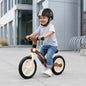 Glider Balance Bike for Kids with Adjustable PU Cushioned Seat, Puncture Proof EVA Wheels & Soft TPE Handles - Brown Cream