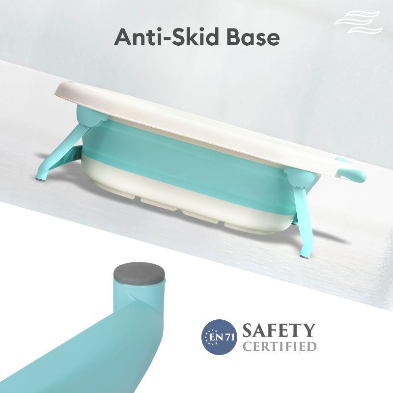Bubble Double Aqua Baby Bath Tub Compact Fold & Portable - Blue