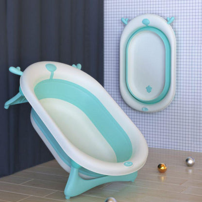 Bubble Double Aqua Baby Bath Tub Compact Fold & Portable - Blue
