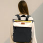 Caramello Daisy 2-in-1 Multipurpose Diaper Bag for Parents - Black Cream