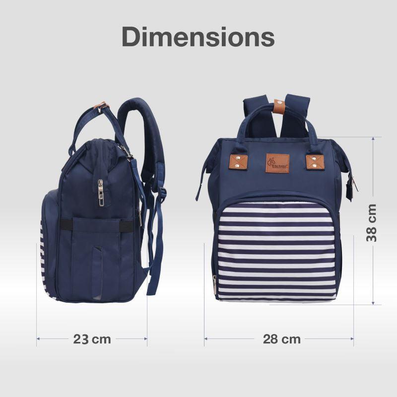 Caramello Regal Diaper Bag Cute & Stylish Diaper Bag For Mom's - Blue Stripes