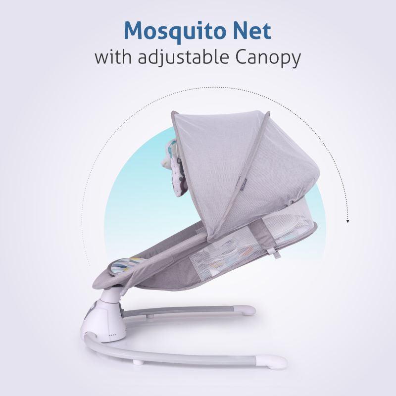 Cocoon The Smart Auto Baby Swing - Grey Multi