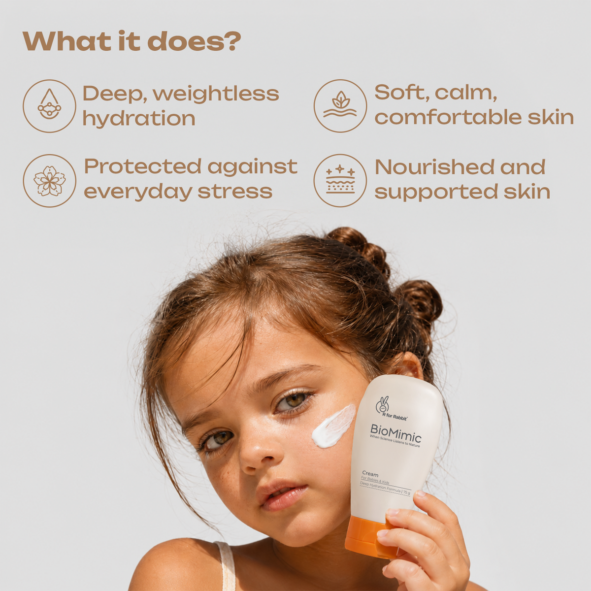 BioMimic Face Cream for Kids - Lightweight Daily Baby Face Cream