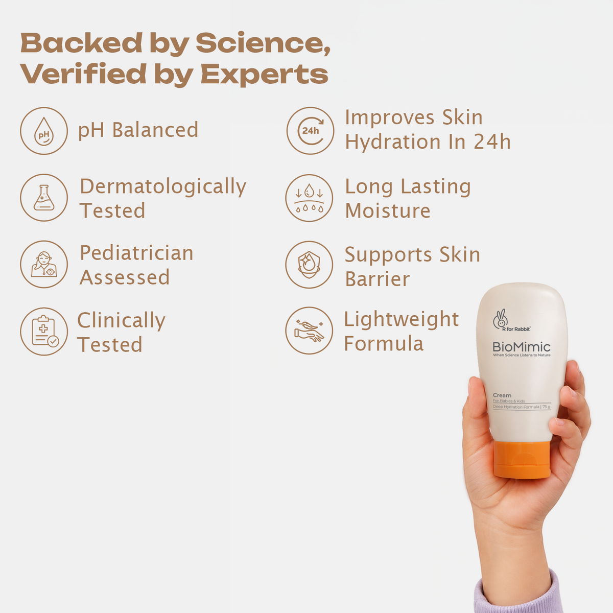 BioMimic Face Cream for Kids - Lightweight Daily Baby Face Cream