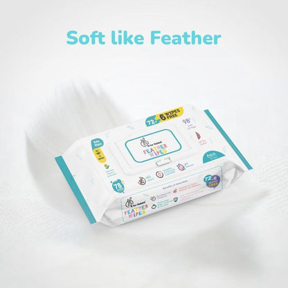 Feather Aqua Wipes - With Calendula Extract