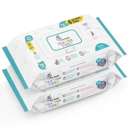 Feather Diapers XXXL Size + Aqua Wipes Combo