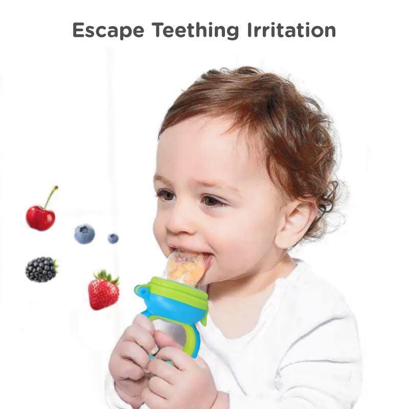 First Feed Bunny Nibbler for Babies - Green-Blue