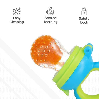 First Feed Bunny Nibbler for Babies - Green-Blue