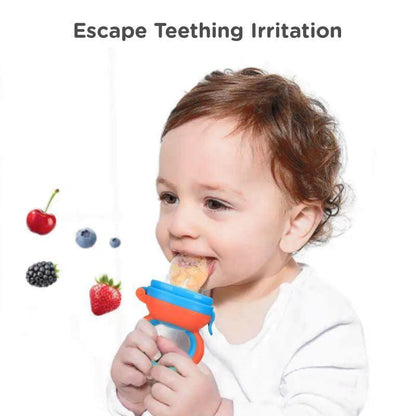 First Feed Bunny Nibbler for Babies - Orange-Blue