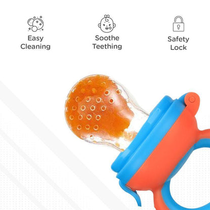 First Feed Bunny Nibbler for Babies - Orange-Blue