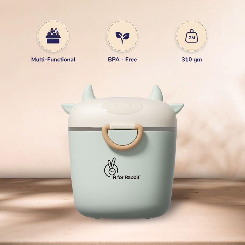 First Feed Crescent Meal Box For Kids BPA-free PP material - Green