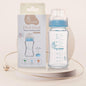 Glass Feeding Bottle 240 ml - Lake Blue