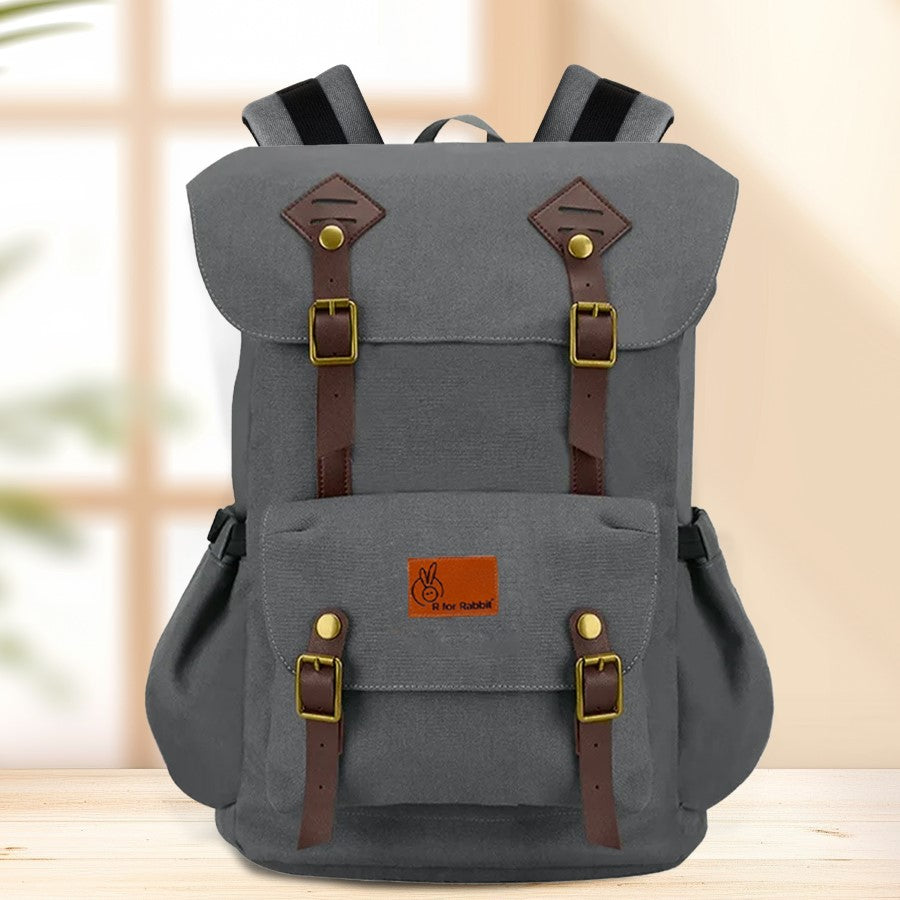 Caramello Sportz Premium 900D Polyester Diaper Bag with Insulated Pockets - Graphite Grey