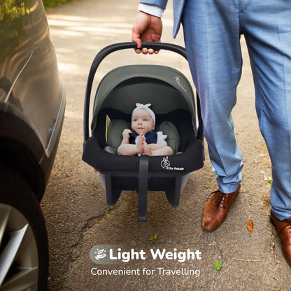 Picaboo NXG 4 In 1 Multipurpose Baby Carry Cot With 3-Point Safety Harness - Green Black