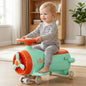 Iya Iya Aero Swing Car for kids 2 in 1 Ride On With ABEC 7 Bearing - Green Orange