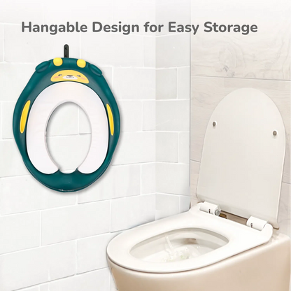 Minimo Teddy Toilet Seats Happy And Comfy Potty Training Seat For Baby - Green Yellow