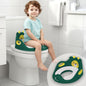 Minimo Teddy Toilet Seats Happy And Comfy Potty Training Seat For Baby - Green Yellow