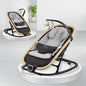 Rock N Nap Bliss – Lightweight Baby Sleeper & Rocker Soft, Safe & Travel-Friendly - Grey Black