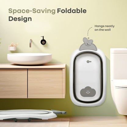 Bubble Double Bunny by R for Rabbit 3-in-1 Baby Bath Tub & Bather - Grey
