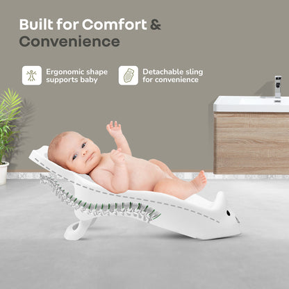 Bubble Double Bunny by R for Rabbit 3-in-1 Baby Bath Tub & Bather - Grey