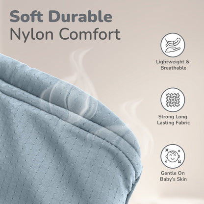 Upsy Daisy Cozy Ergonomic 5-in-1 Hip Sit Baby Carrier for All-Day Comfort - Grey