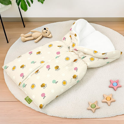 Snuggy Bliss 100% Muslin Cotton Baby Bedding for Newborns (0–6 Months) - Honey Beige