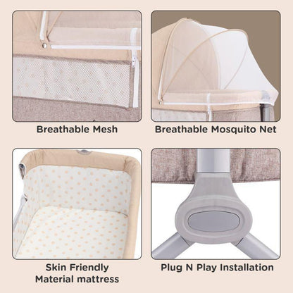 Hop A Little baby cot - Beige