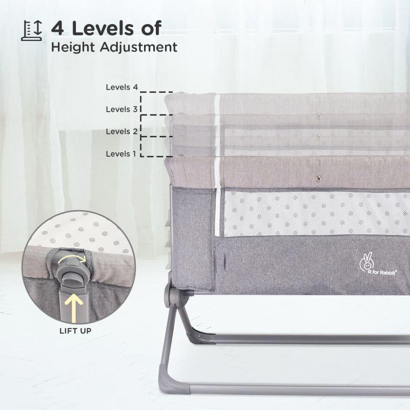 Hop A Little baby cot - Dark Grey