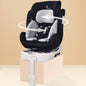 Jack N Jill ISOFIX Plus Car Seat For Kids 0 To 12 Years Safety Certified 360° Rotatable Seat - Black Grey