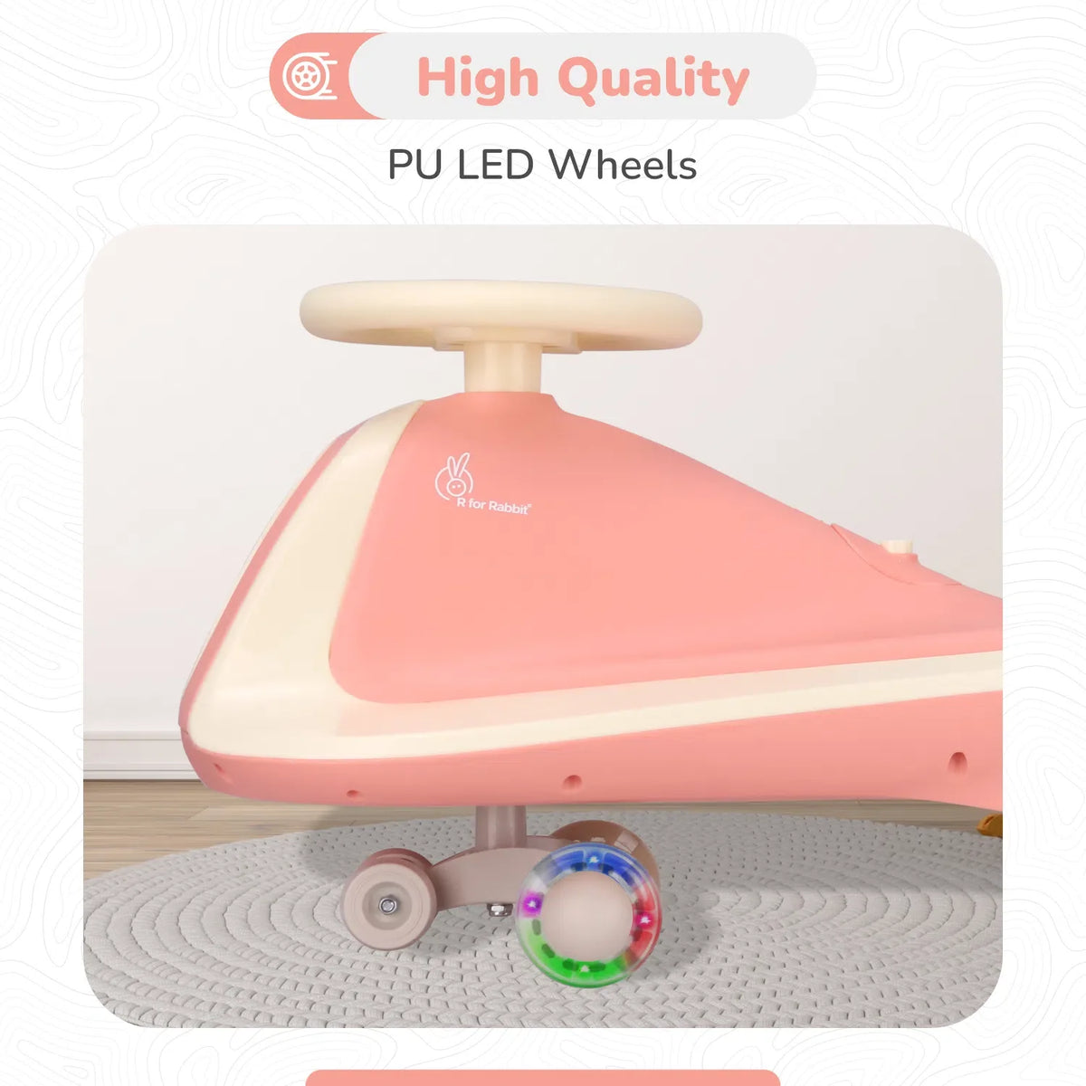 Iya Iya Sportz swing car for kids - Peach Grey