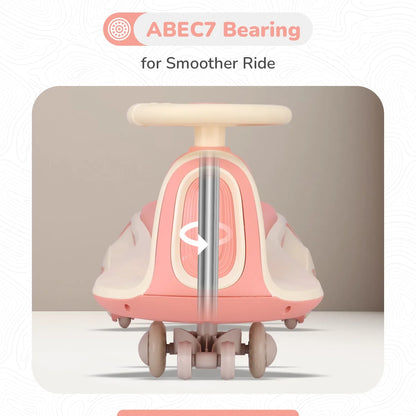 Iya Iya Sportz swing car for kids - Peach Grey