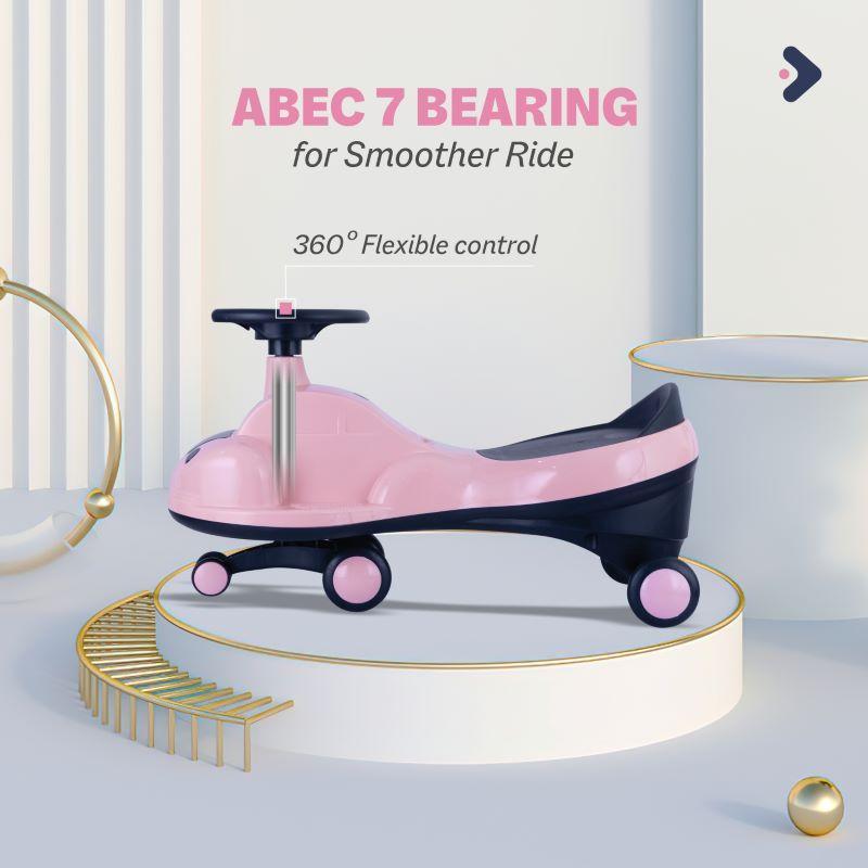 Iya Iya Zippy Swing Car For Kids - Pink