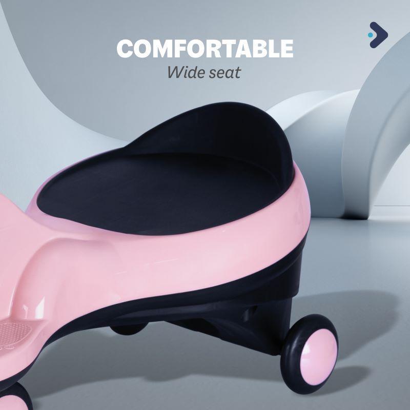 Iya Iya Zippy Swing Car For Kids - Pink