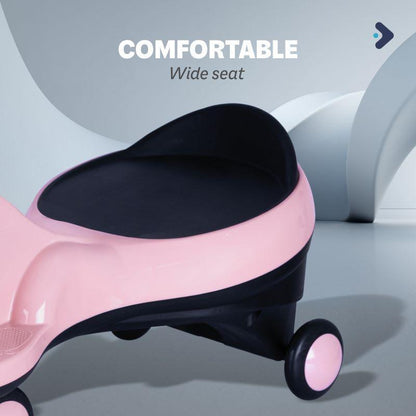 Iya Iya Zippy Swing Car For Kids - Pink